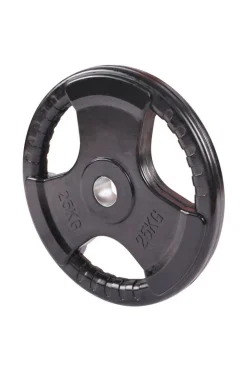 Ozio Fitness Placa De Peso Olímpico De 25 Kg 50 MM Borracha Premium 3 Punhos