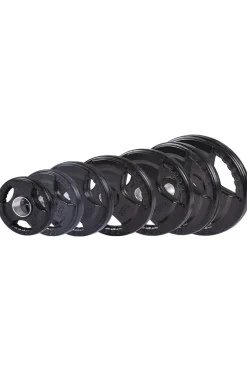 Ozio Fitness Placa De Peso Olímpico De 25 Kg 50 MM Borracha Premium 3 Punhos