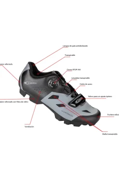 Ges Sapatos De Ciclismo Mtb Mountracer
