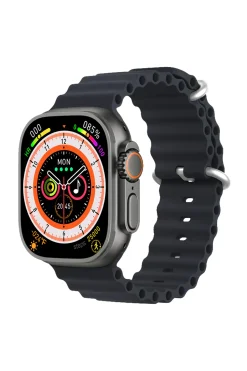 Klack Smartwatch Com Auriculares Bluetooth Pro Ultra 9.0, Pulseira Metálica Extra E Capa Protetora -