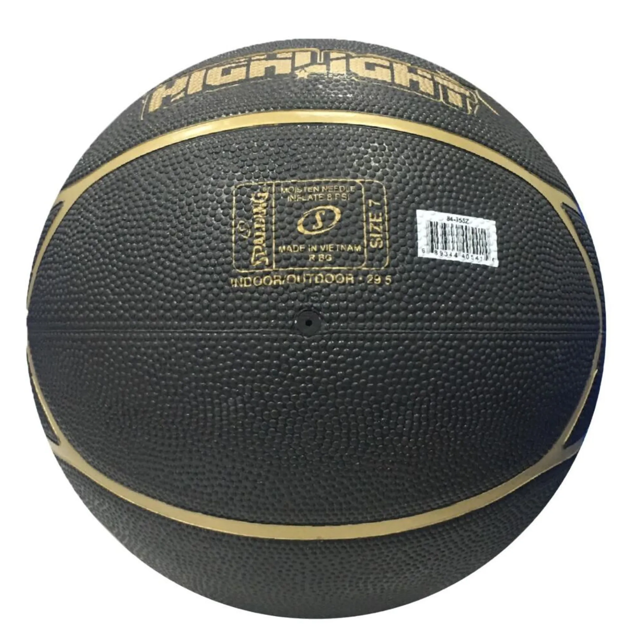 Spalding Highlight Black/gold Basquete Sz