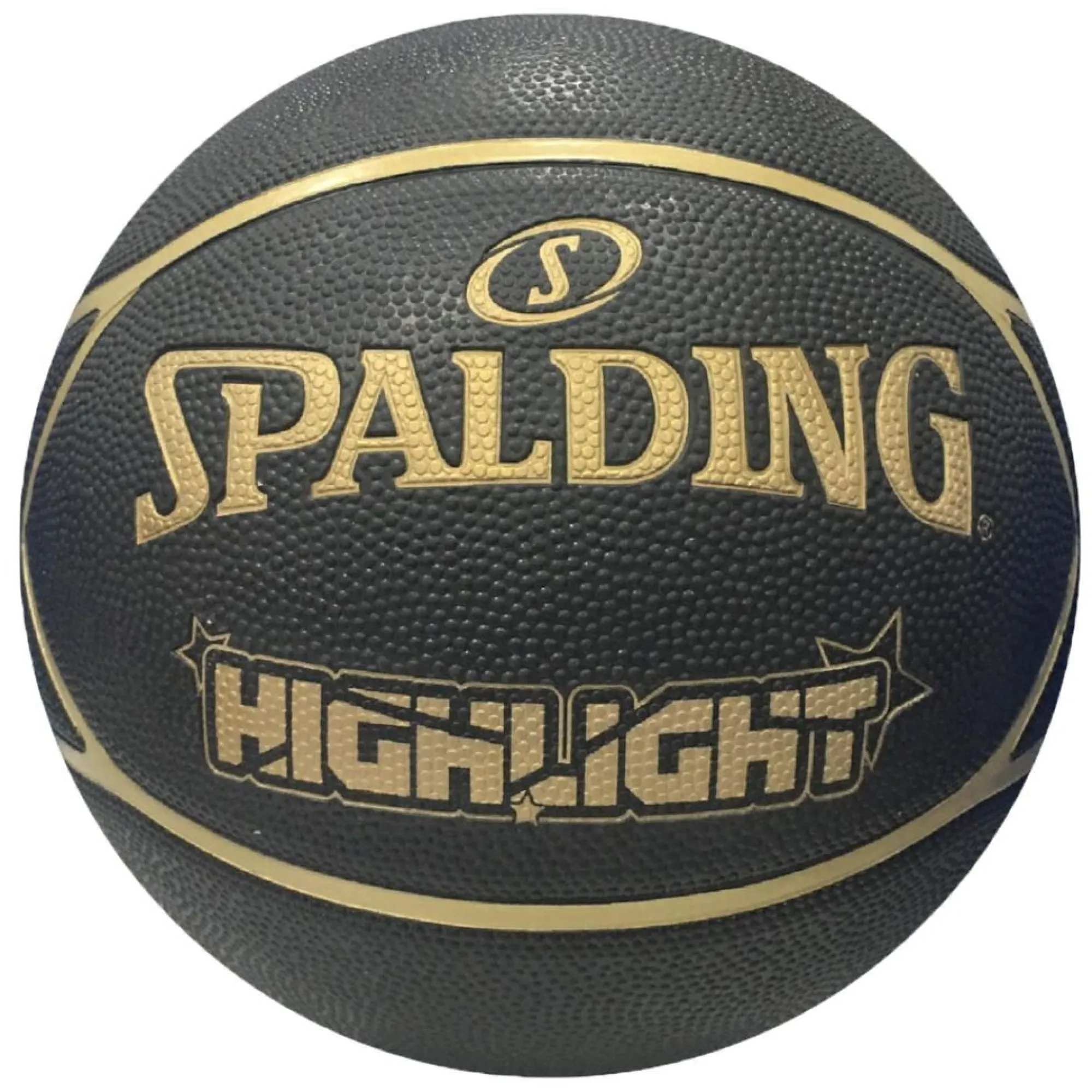 Spalding Highlight Black/gold Basquete Sz