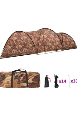 Vidaxl Tenda De Campismo Iglú 8 Personas