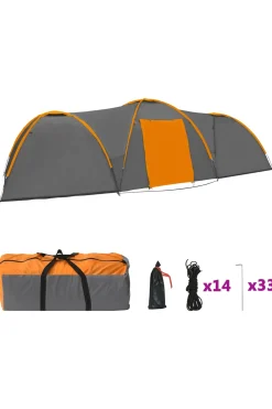 Vidaxl Tenda De Campismo Iglú 8 Personas