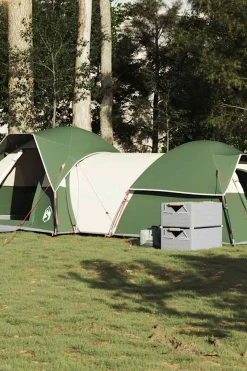 Vidaxl Tenda De Campismo Para 5 Pessoas Tecido Impermeável 287x280x158 CM