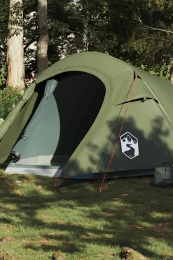 Vidaxl Tenda De Campismo Túnel P/ 2 Pessoas Opaca Impermeável 210x120x90 CM