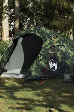 Vidaxl Tenda De Campismo Túnel P/ 2 Pessoas Opaca Impermeável 210x120x90 CM