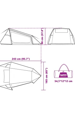 Vidaxl Tenda De Campismo Tenda Túnel