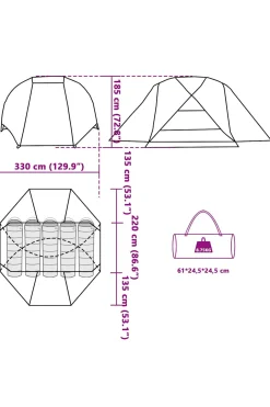 Vidaxl Tenda De Pesca 490 X 330 X 185 CM