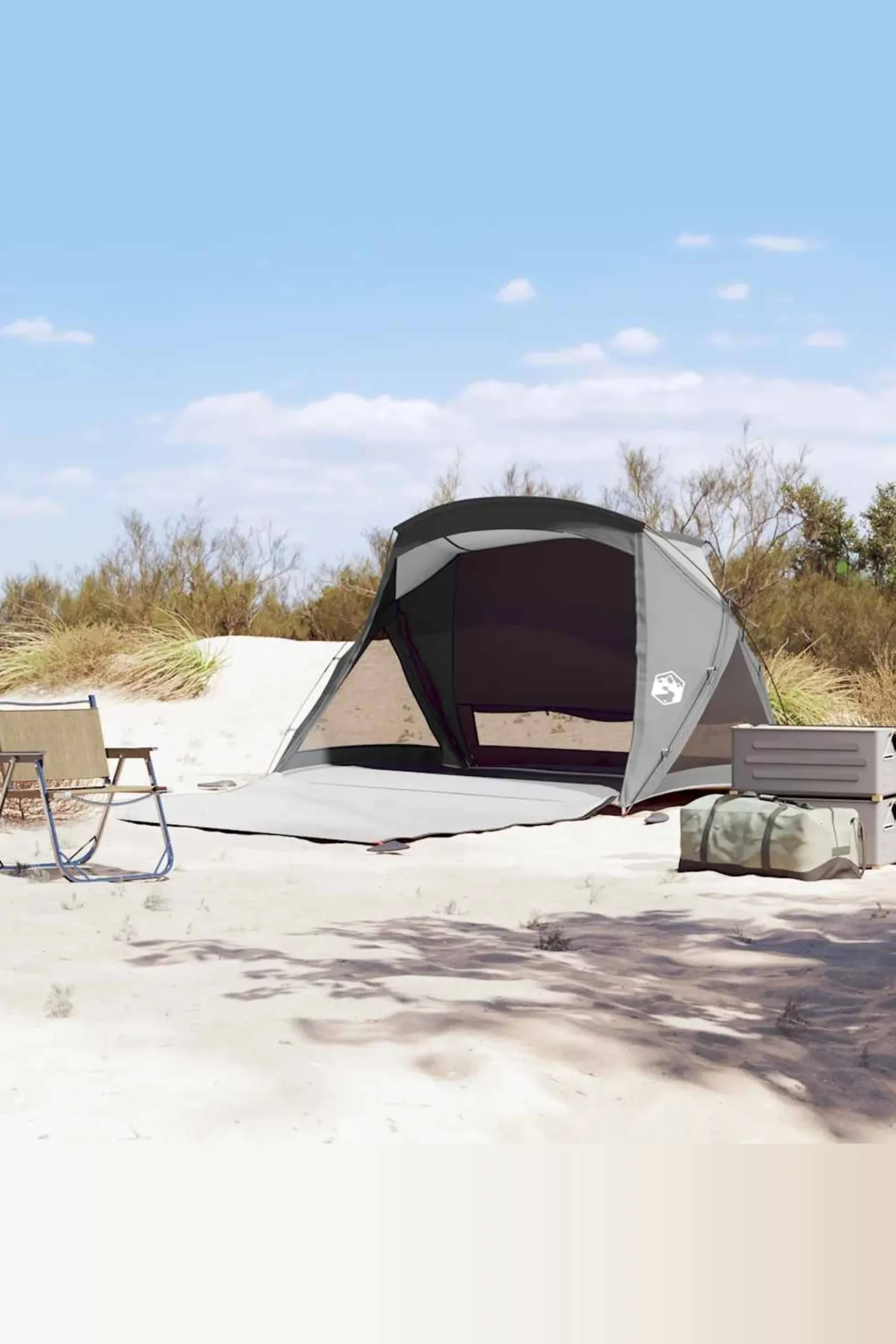 Vidaxl Tenda De Praia 2 Pessoas Impermeável 150/256x162x157,5 CM