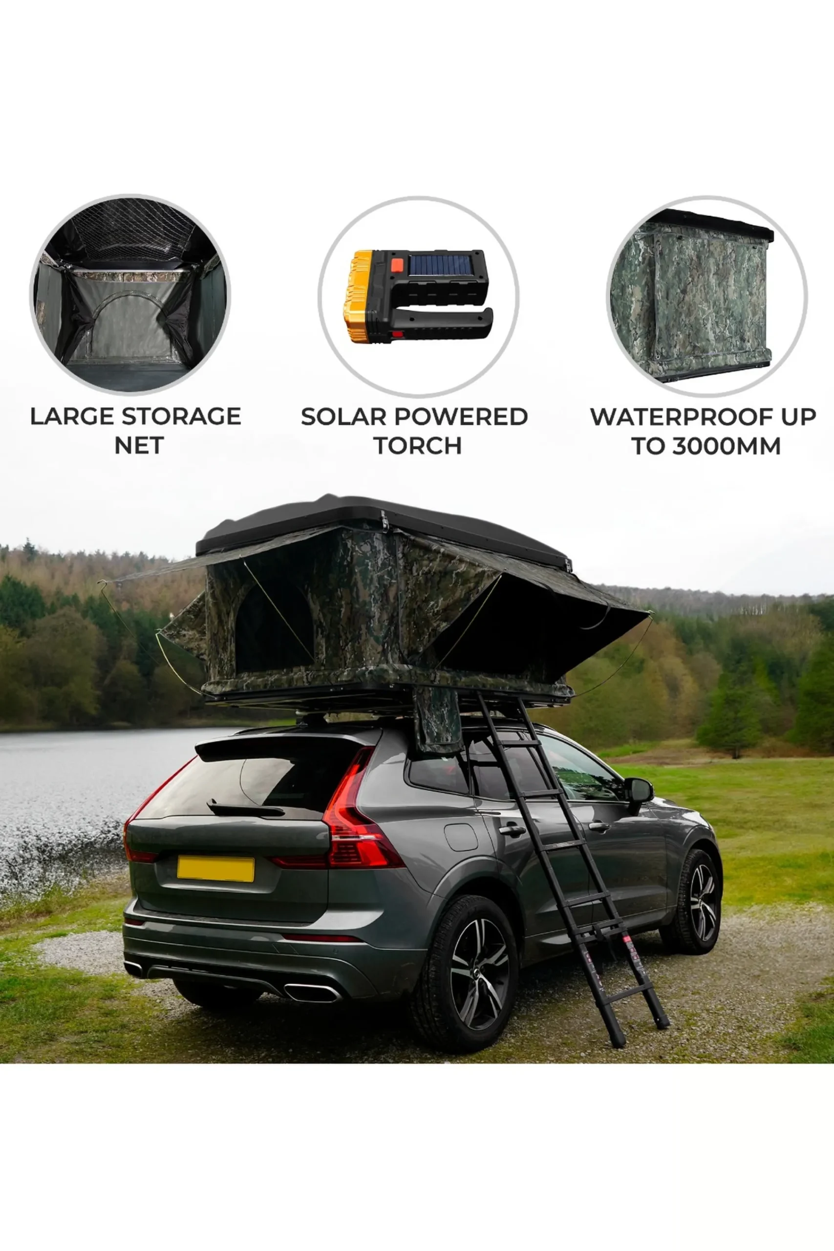 Monster Tenda De Teto Para Carro - Camuflagem shop