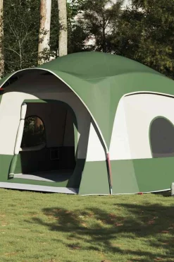 Vidaxl Tenda Familiar Estilo Cabana Para 6 Pessoas Impermeável 322/368x370x210 CM