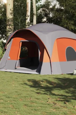 Vidaxl Tenda Familiar Estilo Cabana Para 6 Pessoas Impermeável 322/368x370x210 CM