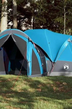 Vidaxl Tenda Familiar Tipi Para 8 Pessoas Impermeável 490 X 459 X 170/196 CM