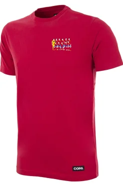 Federación Española de Fútbol T-hirt Copa Bordado Capeõe Europeu Epanha 2012