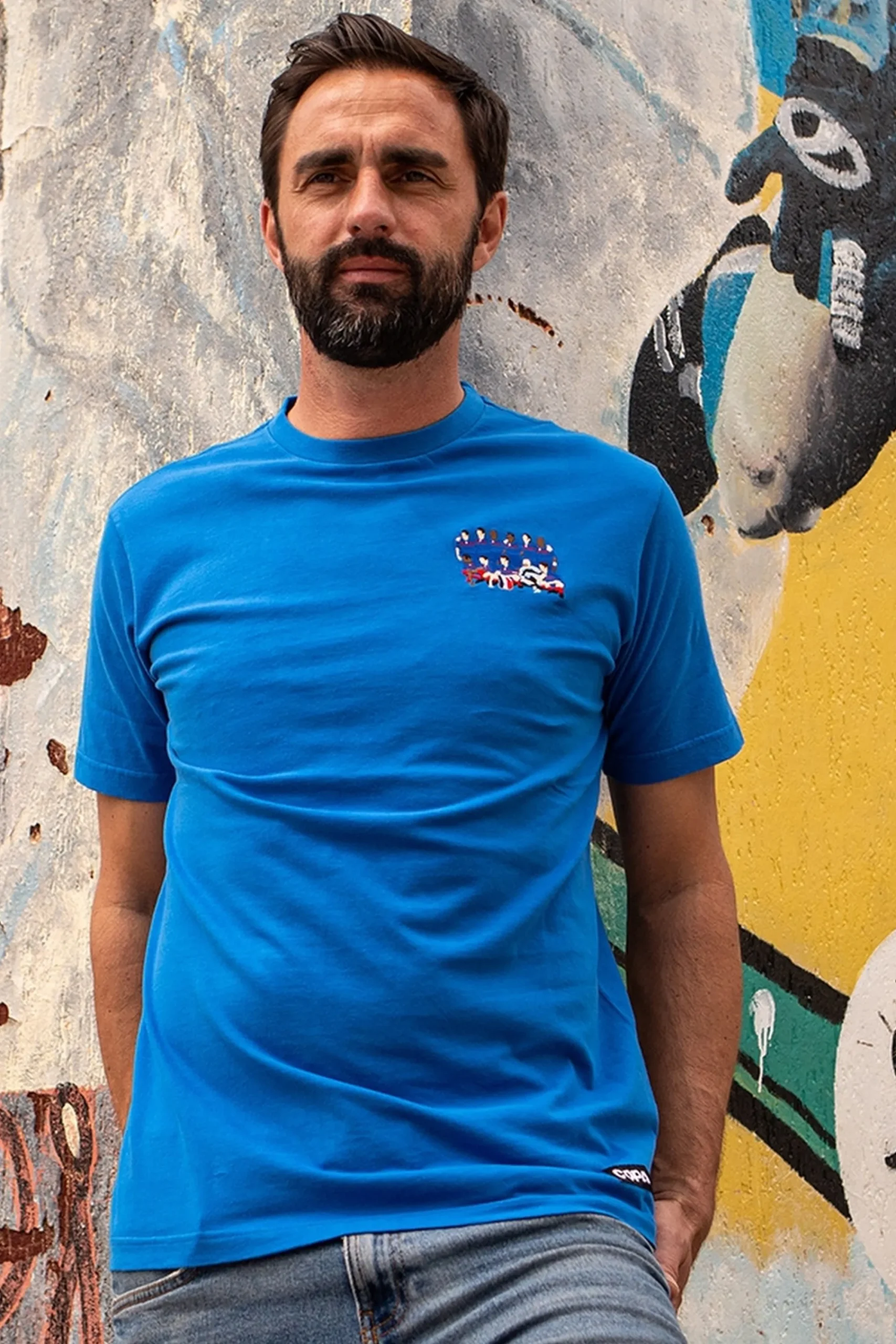 Copa T-hirt Bordado Capeõe Europeu França 2000