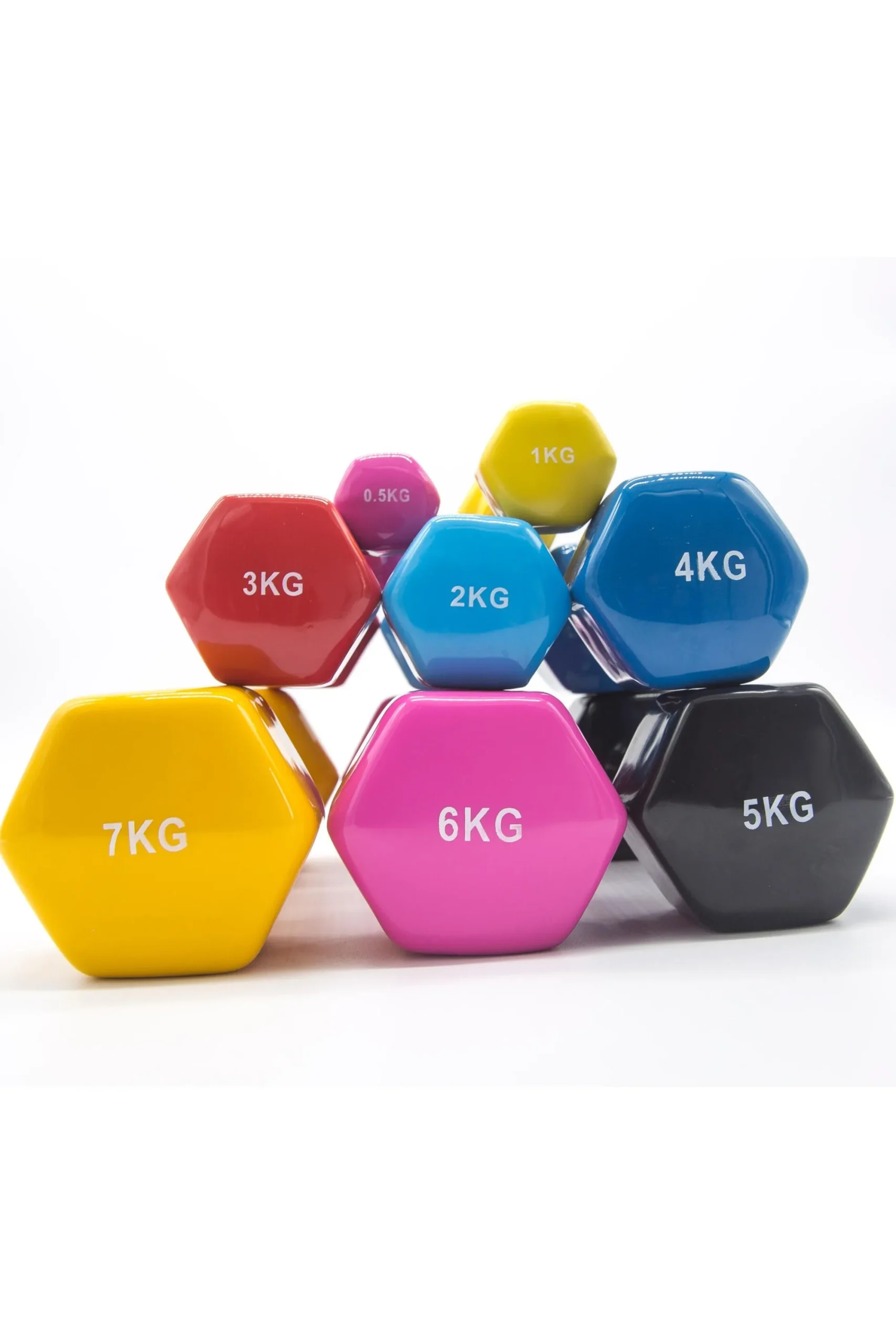Ozio Fitness 2 Unidades Halteres Hexagonais De Vinil 9 Kg Pesos Fitness Ginástica