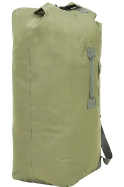 Vidaxl Bolso De Lona Estilo Militar 85 L