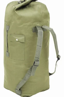 Vidaxl Bolso De Lona Estilo Militar 85 L
