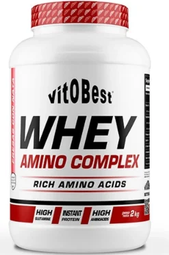 Vitobest Whey Amino Complex - 2kg Creme E Morango Da